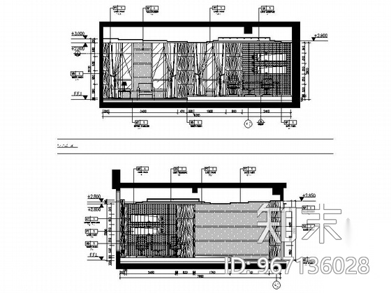 [北京]建筑工程企业集团现代办公楼装修图（含效果）cad施工图下载【ID:967136028】