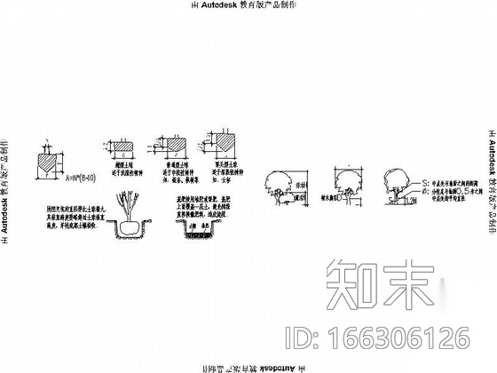 [辽宁]温泉周边环境绿化设计施工图cad施工图下载【ID:166306126】