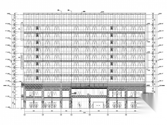 [广州]某知名广场规划建筑施工图（含酒店及办公楼等）cad施工图下载【ID:164863106】