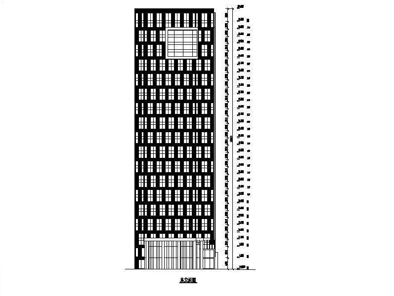 [四川]超高层知名产业公寓式酒店建筑施工图cad施工图下载【ID:151526169】