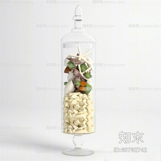 透明玻璃储物罐3D模型下载【ID:60782742】
