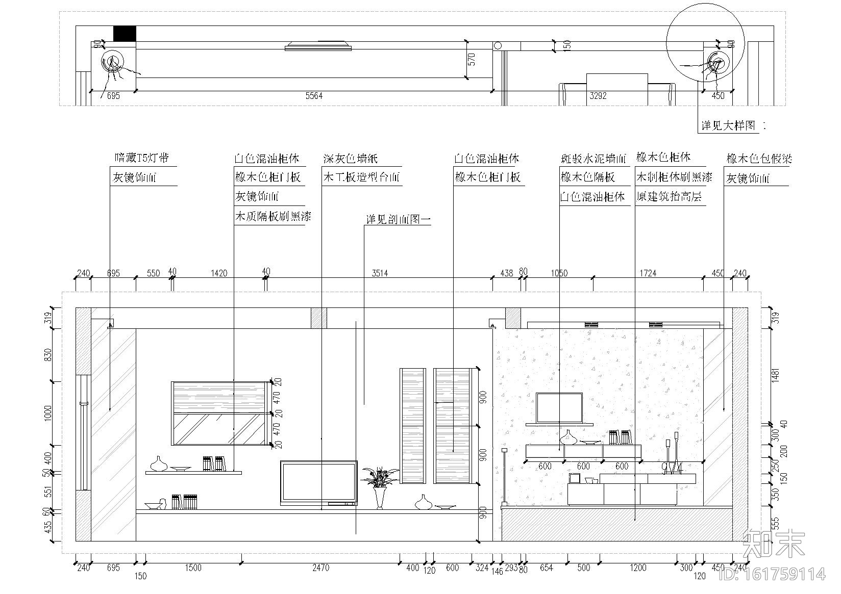 [江苏]扬州高先生别墅装饰CAD施工图+效果图cad施工图下载【ID:161759114】
