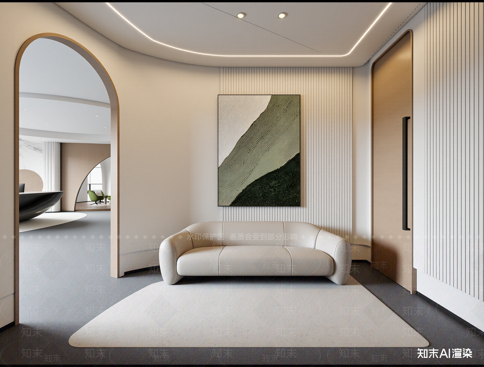 现代休息区3D模型下载【ID:1221487981】