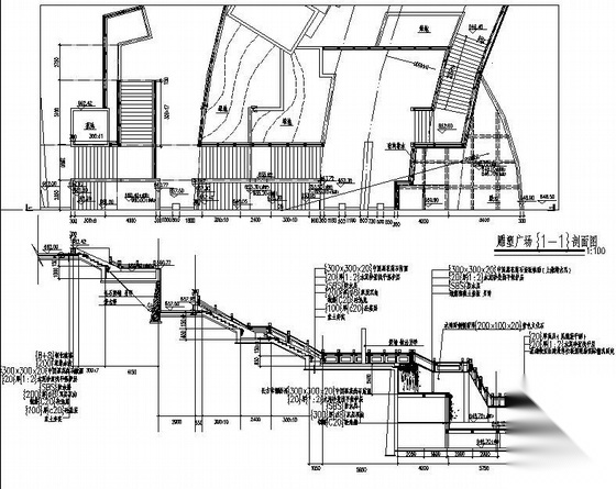 四川广场景观施工图全套cad施工图下载【ID:161034177】