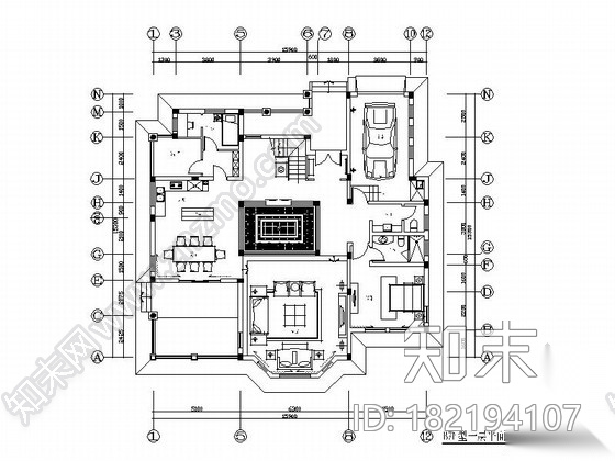 [武汉]精品独栋现代双层别墅室内装修施工图cad施工图下载【ID:182194107】