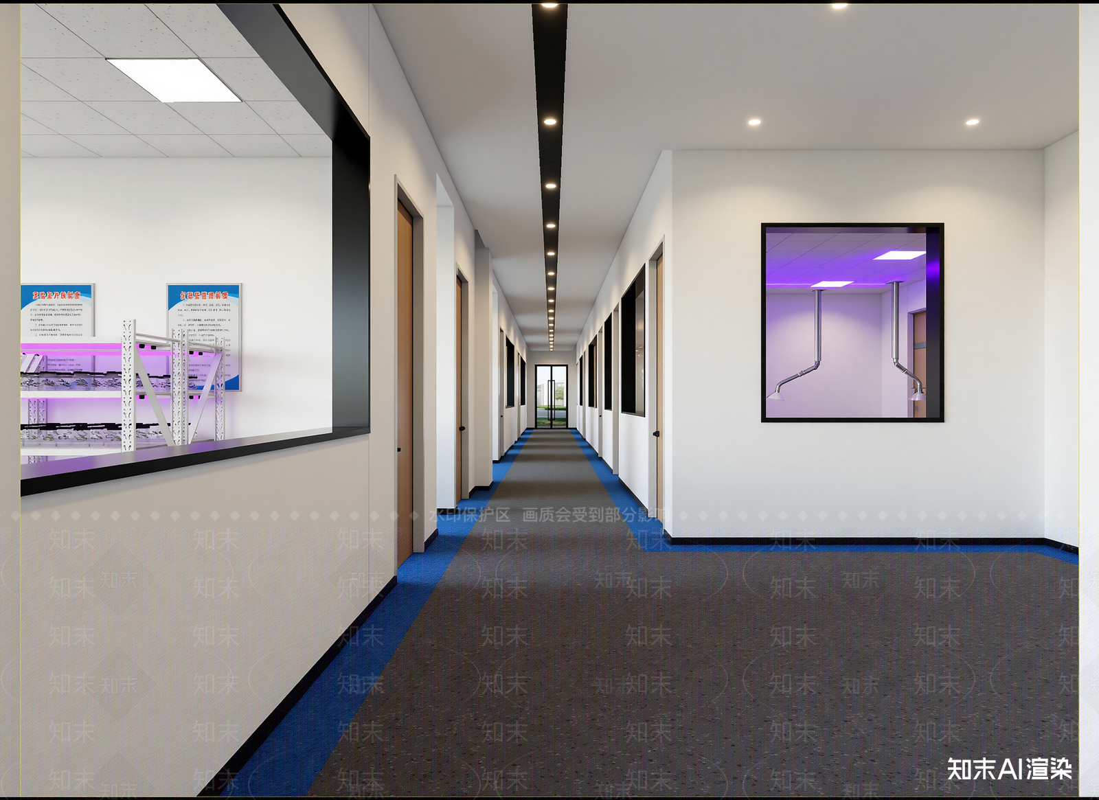 现代走廊3D模型下载【ID:1214659199】