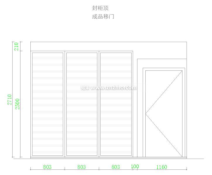 衣柜cad施工图下载【ID:175451183】