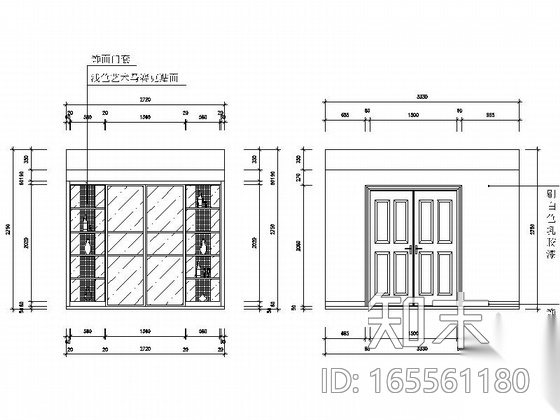 [长沙]某精品公寓三室两厅室内装修图cad施工图下载【ID:165561180】