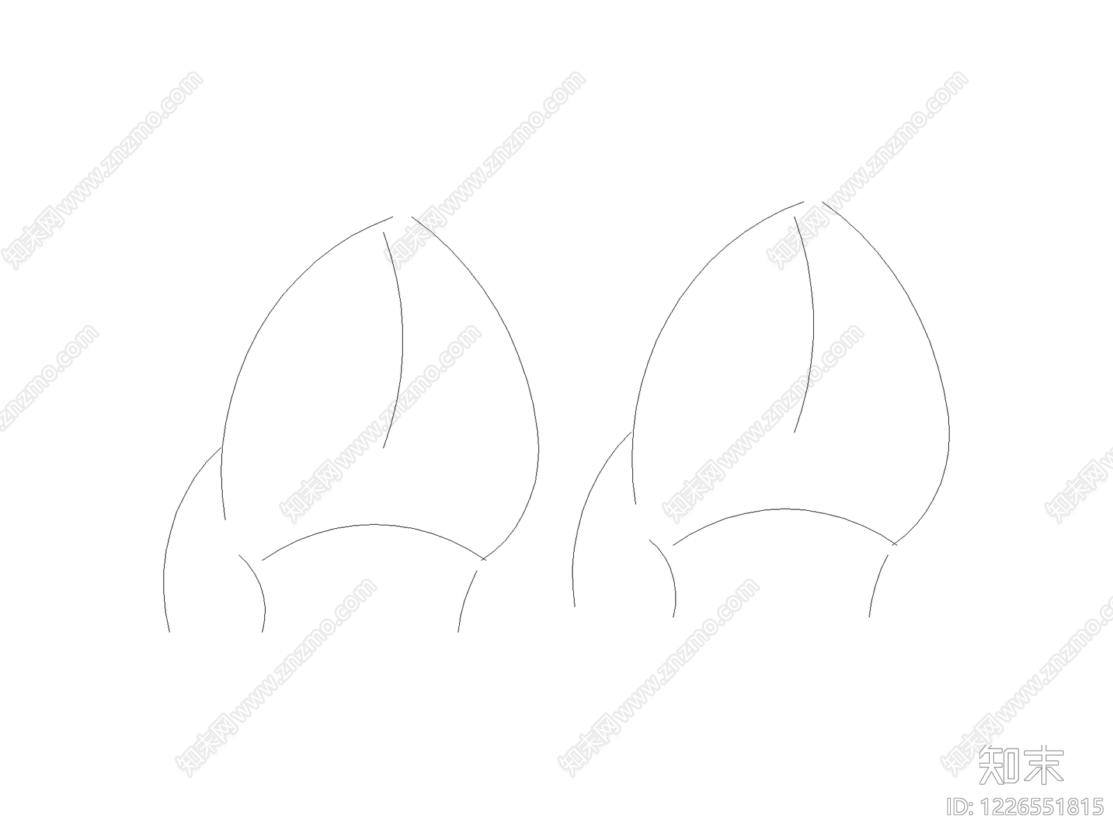 鞋子cad施工图下载【ID:1226551815】