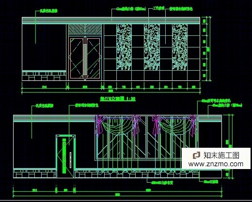 一套超精致的餐厅施工图（非原创）cad施工图下载【ID:66932174】