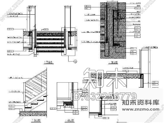图块/节点奥迪展厅楼梯详图cad施工图下载【ID:832256779】