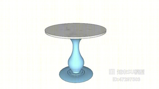 经典的边桌SU模型下载【ID:47297503】