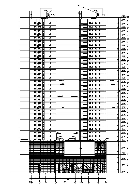 [云南]200多米超高层五星级酒店及办公建筑文本+CAD全...施工图下载【ID:149953100】