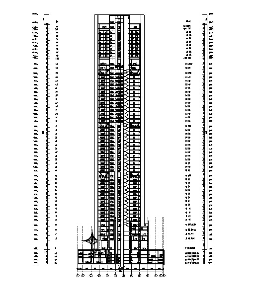 [云南]200多米超高层五星级酒店及办公建筑文本+CAD全...施工图下载【ID:149953100】