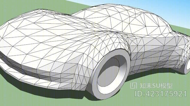 超级跑车模板SU模型下载【ID:423175921】