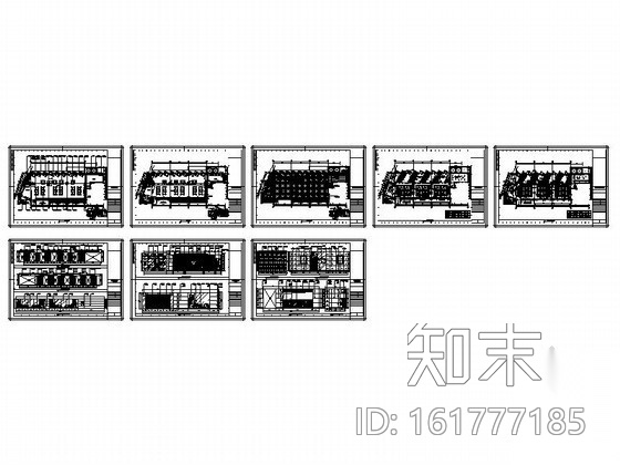 [扬州]某酒店零点餐厅室内装修图cad施工图下载【ID:161777185】