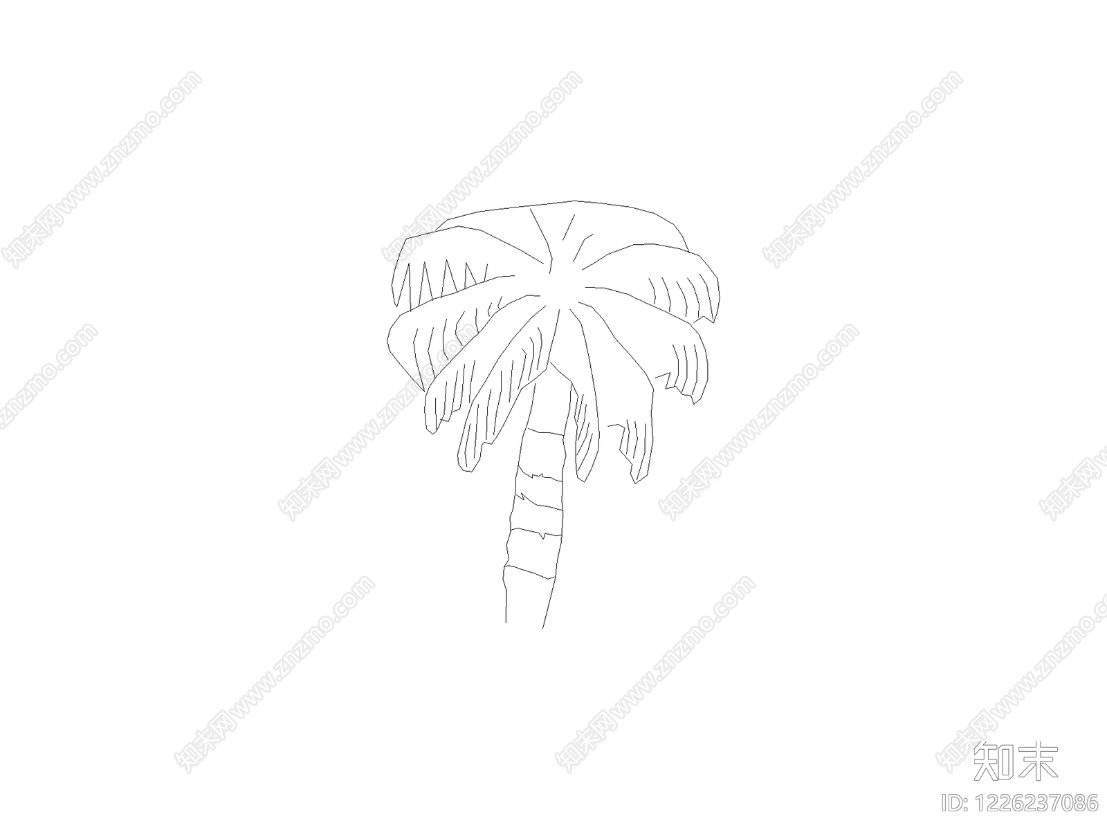 现代乔木种植CAD图纸