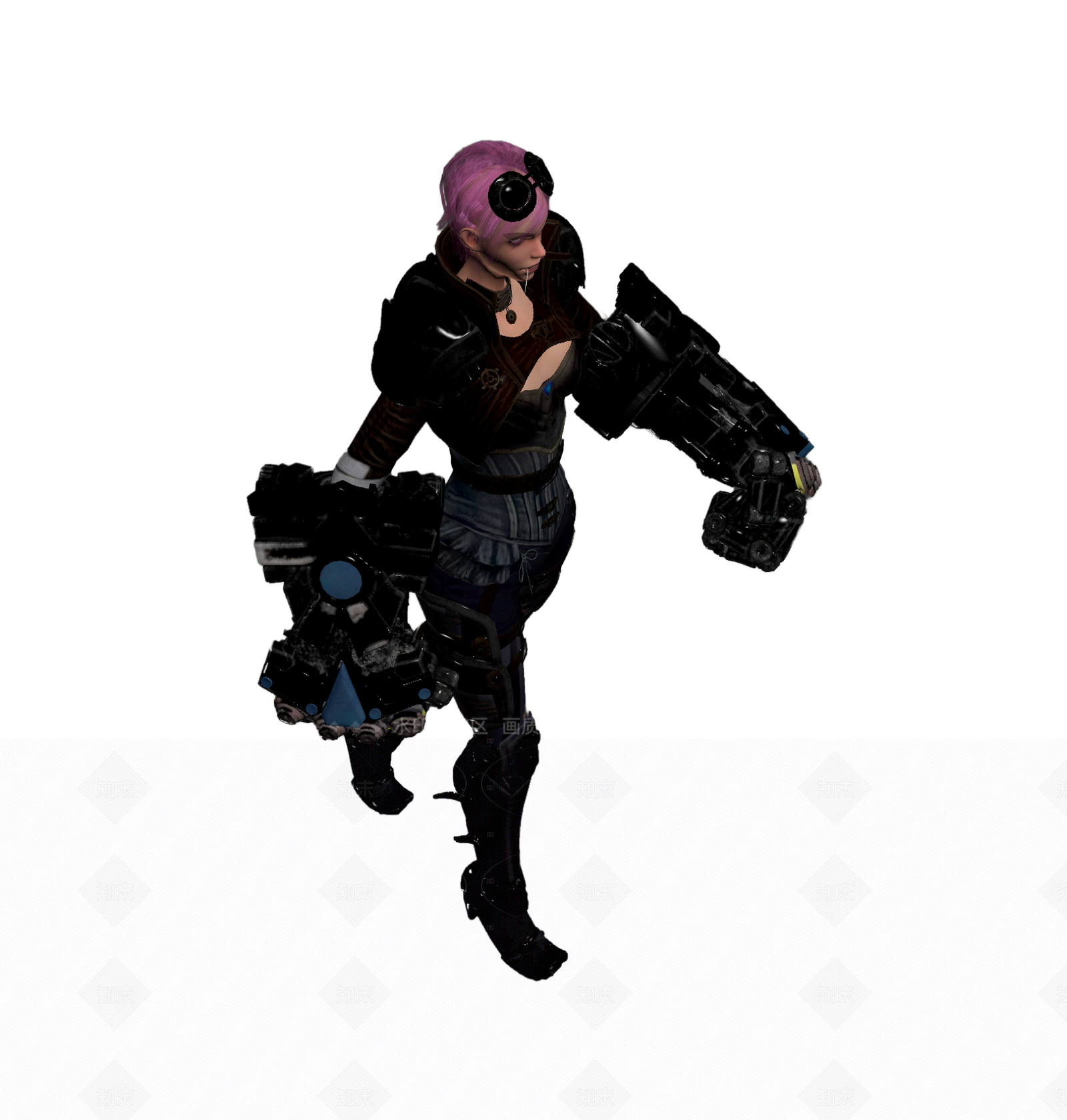 机械风格人物模型3D模型下载【ID:1205545426】