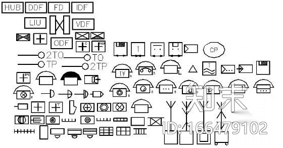 CAD常用电气元件cad施工图下载【ID:166479102】