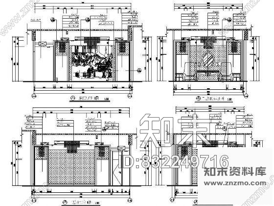 图块/节点豪华VIP包厢立面设计图Ⅰcad施工图下载【ID:832249716】