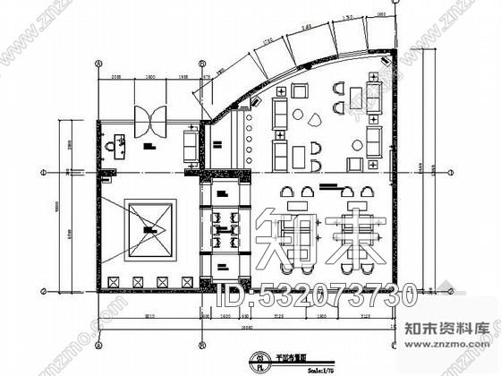 施工图山东某小区售楼处室内装修施工图cad施工图下载【ID:532073730】