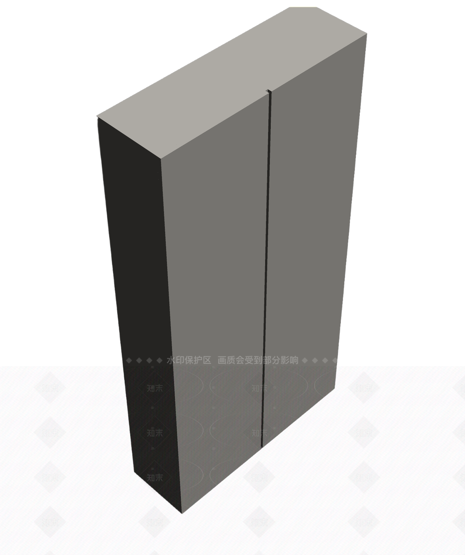 双门柜体3D模型下载【ID:1206201636】