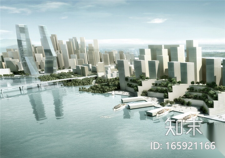 [合集]“经济中心”滨海规划方案（7家公司竞标方案）cad施工图下载【ID:165921166】