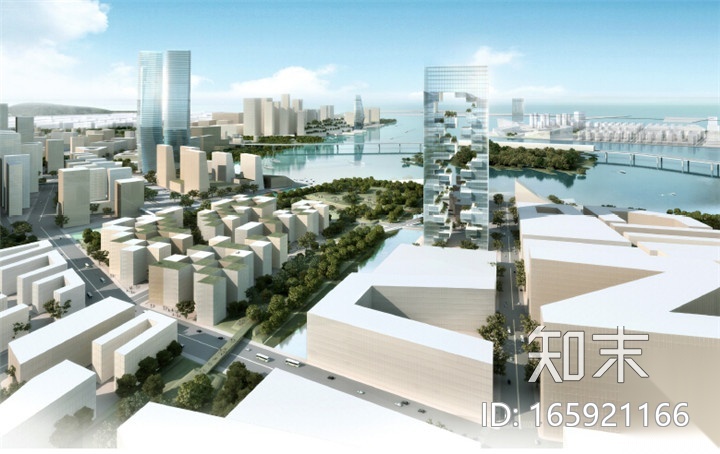 [合集]“经济中心”滨海规划方案（7家公司竞标方案）cad施工图下载【ID:165921166】