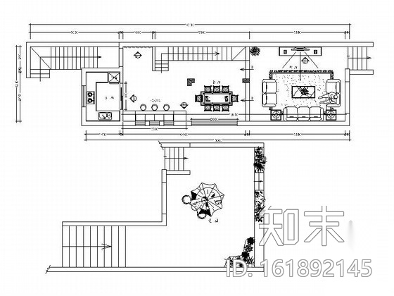 时尚精品四层别墅室内装修图cad施工图下载【ID:161892145】