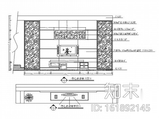 时尚精品四层别墅室内装修图cad施工图下载【ID:161892145】