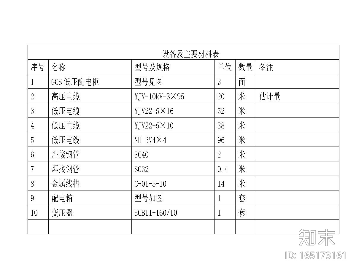 河南省三连坑污水泵站改造工程配电图纸cad施工图下载【ID:165173161】