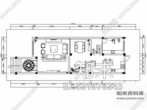 施工图扬州精品现代风格三层联排别墅样板间CAD装修施工图含效果cad施工图下载【ID:531978343】