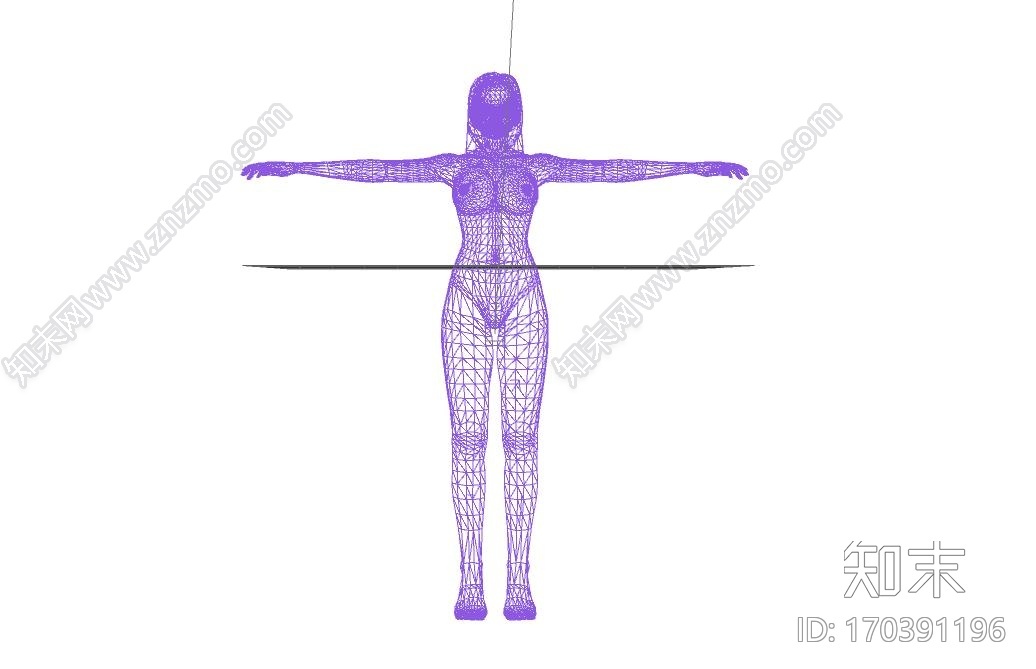 惊艳美女CG模型下载【ID:170391196】