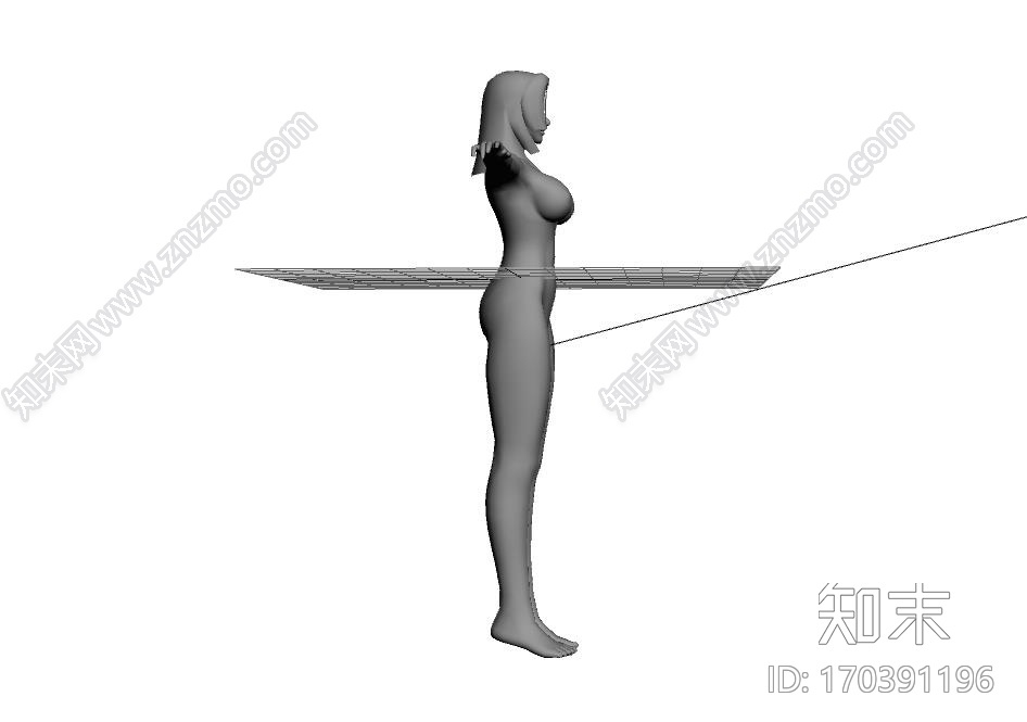 惊艳美女CG模型下载【ID:170391196】