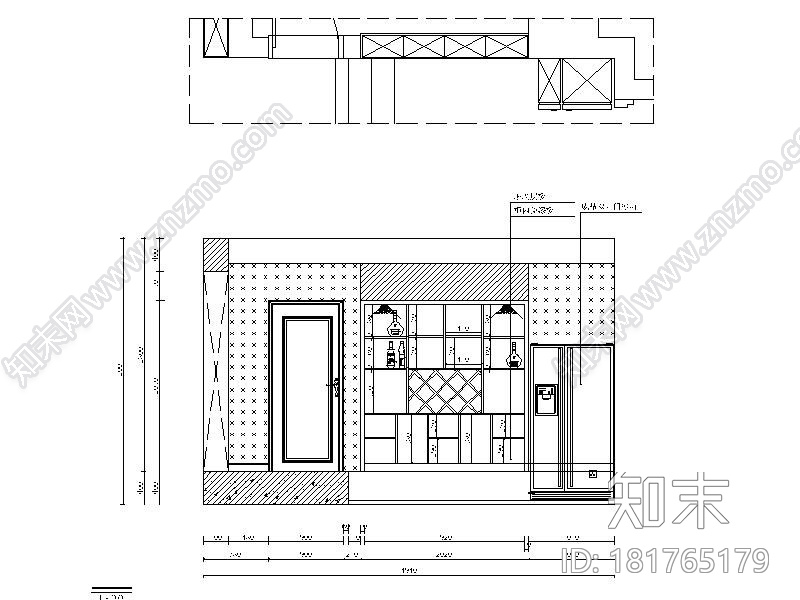 [湖南]新中式错层江景房设计施工图（含效果图）cad施工图下载【ID:181765179】