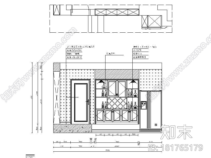 [湖南]新中式错层江景房设计施工图（含效果图）cad施工图下载【ID:181765179】