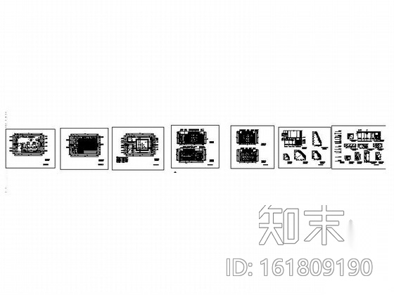 [北京]奢华欧式娱乐会所KTV包间装修图cad施工图下载【ID:161809190】
