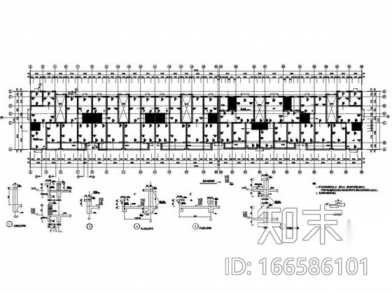 [河北]六层砖混结构住宅结构施工图cad施工图下载【ID:166586101】