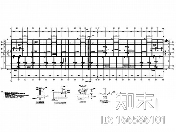 [河北]六层砖混结构住宅结构施工图cad施工图下载【ID:166586101】