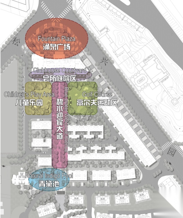 [湖南]新古典别墅居住区景观设计文本cad施工图下载【ID:161020156】