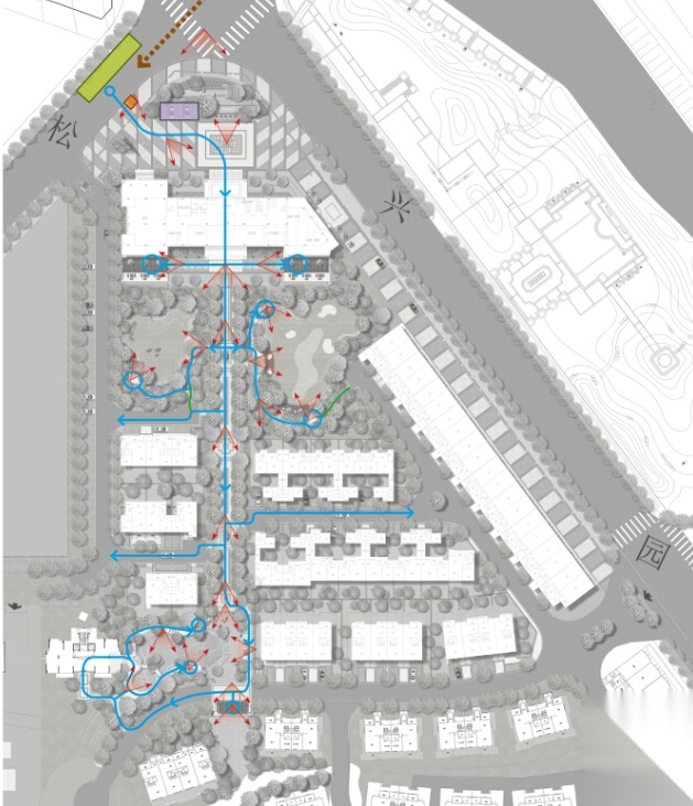 [湖南]新古典别墅居住区景观设计文本cad施工图下载【ID:161020156】