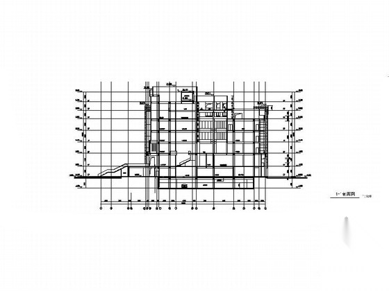 [上海]10层现代风格高校图书馆建筑施工图（知名设计院）cad施工图下载【ID:165407183】