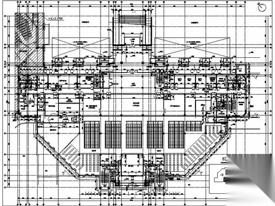 [上海]10层现代风格高校图书馆建筑施工图（知名设计院）cad施工图下载【ID:165407183】