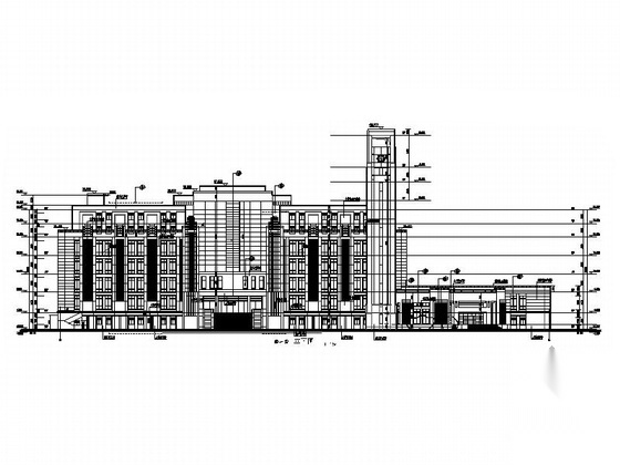 [上海]10层现代风格高校图书馆建筑施工图（知名设计院）cad施工图下载【ID:165407183】