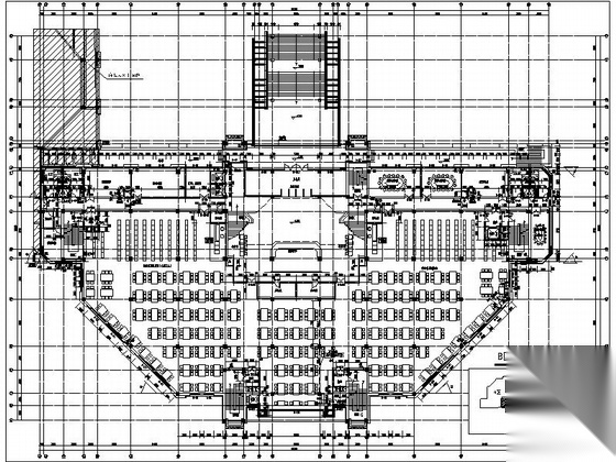 [上海]10层现代风格高校图书馆建筑施工图（知名设计院）cad施工图下载【ID:165407183】