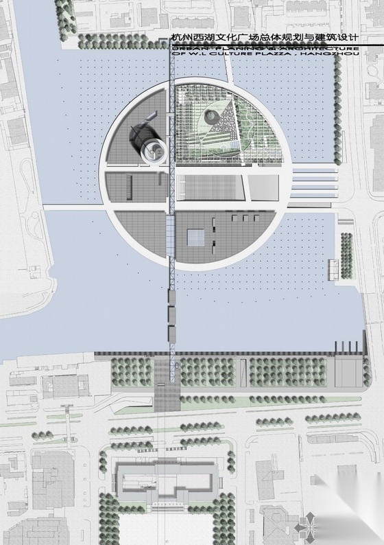 西湖文化广场设计文本cad施工图下载【ID:166577146】