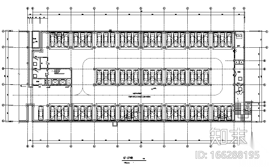 中国移动通信大楼办公空间设计施工图（附效果图）cad施工图下载【ID:166288195】