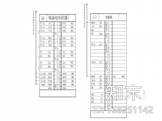 6KV变压器电气原理图cad施工图下载【ID:168351142】