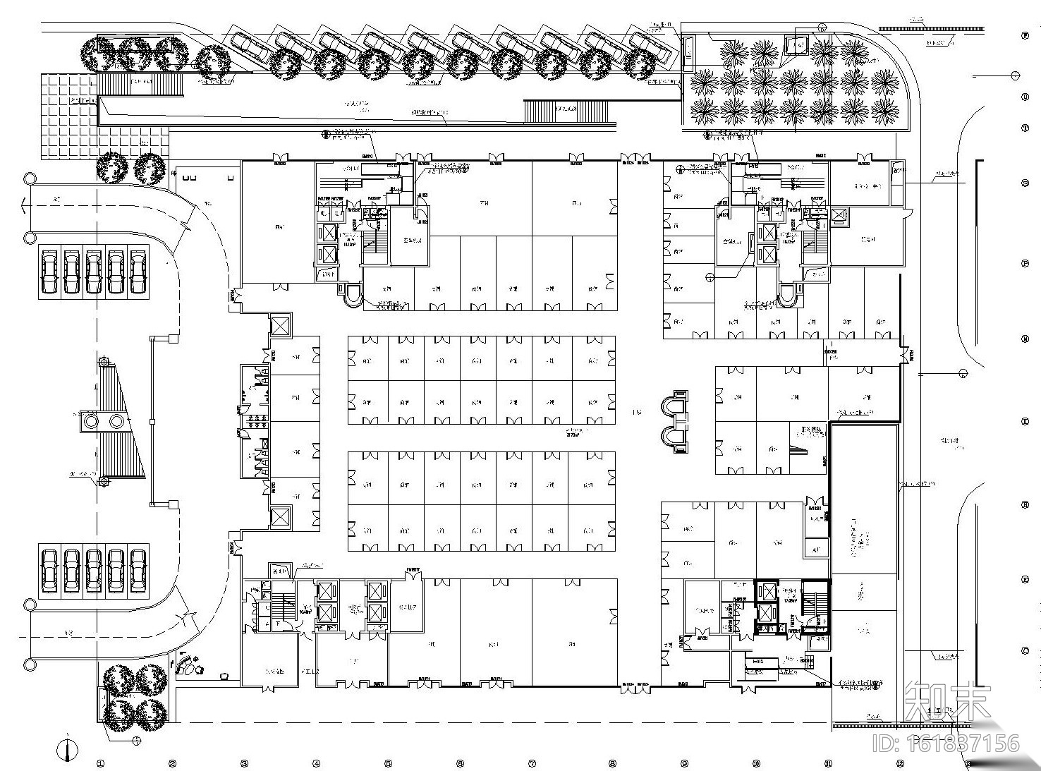 重庆申基索菲特大酒店施工图设计及效果图施工图下载【ID:161837156】