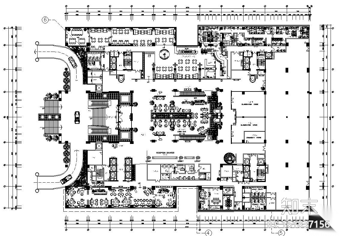 重庆申基索菲特大酒店施工图设计及效果图施工图下载【ID:161837156】